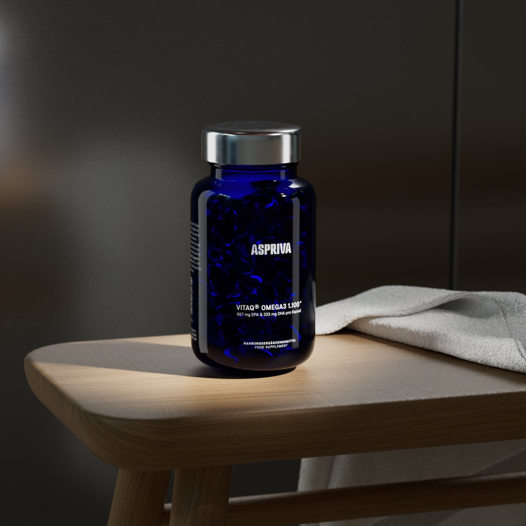 667 mg EPA und 337 mg DHA pro Kapsel - 1100 mg Omega3 pro Kapsel