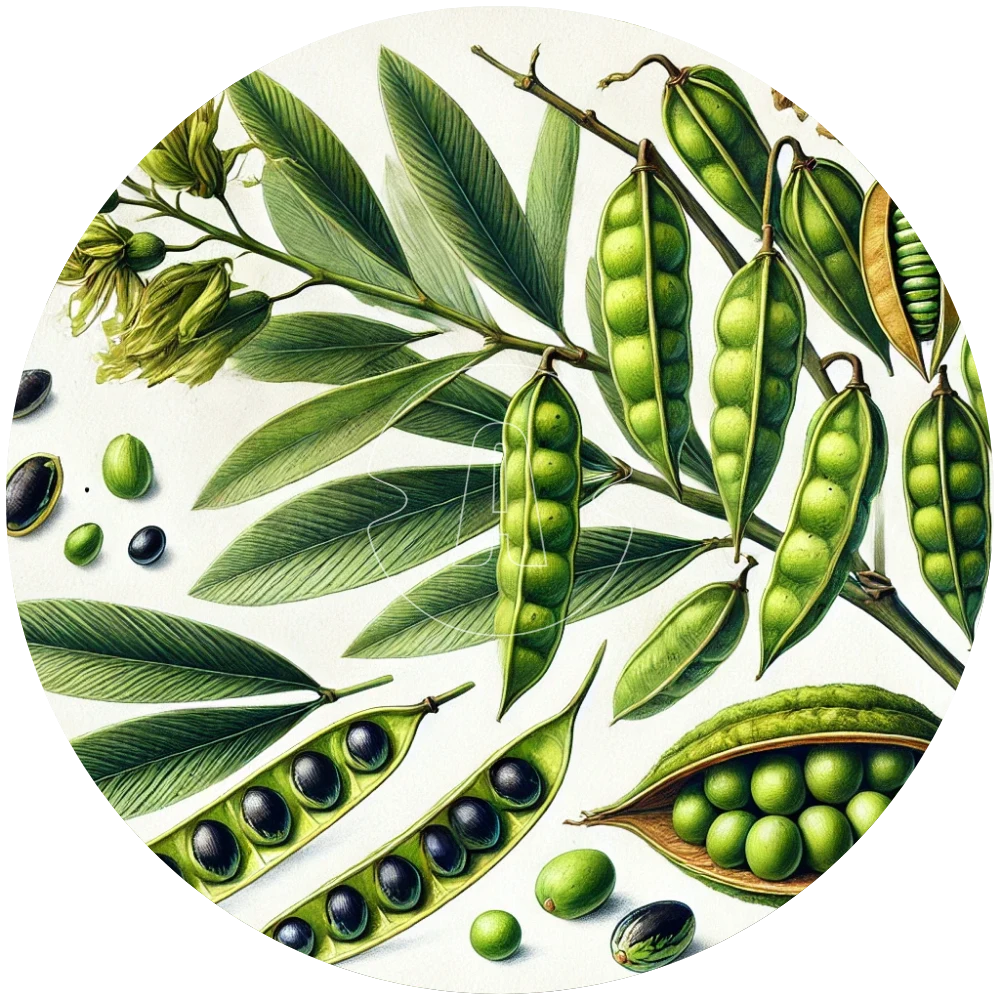 Griffonia Simplicifolia Illustration by ASPRIVA