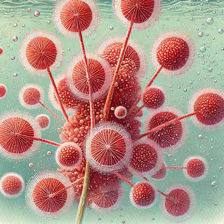 Haematococcus botanische Illustration • ASPRIVA®