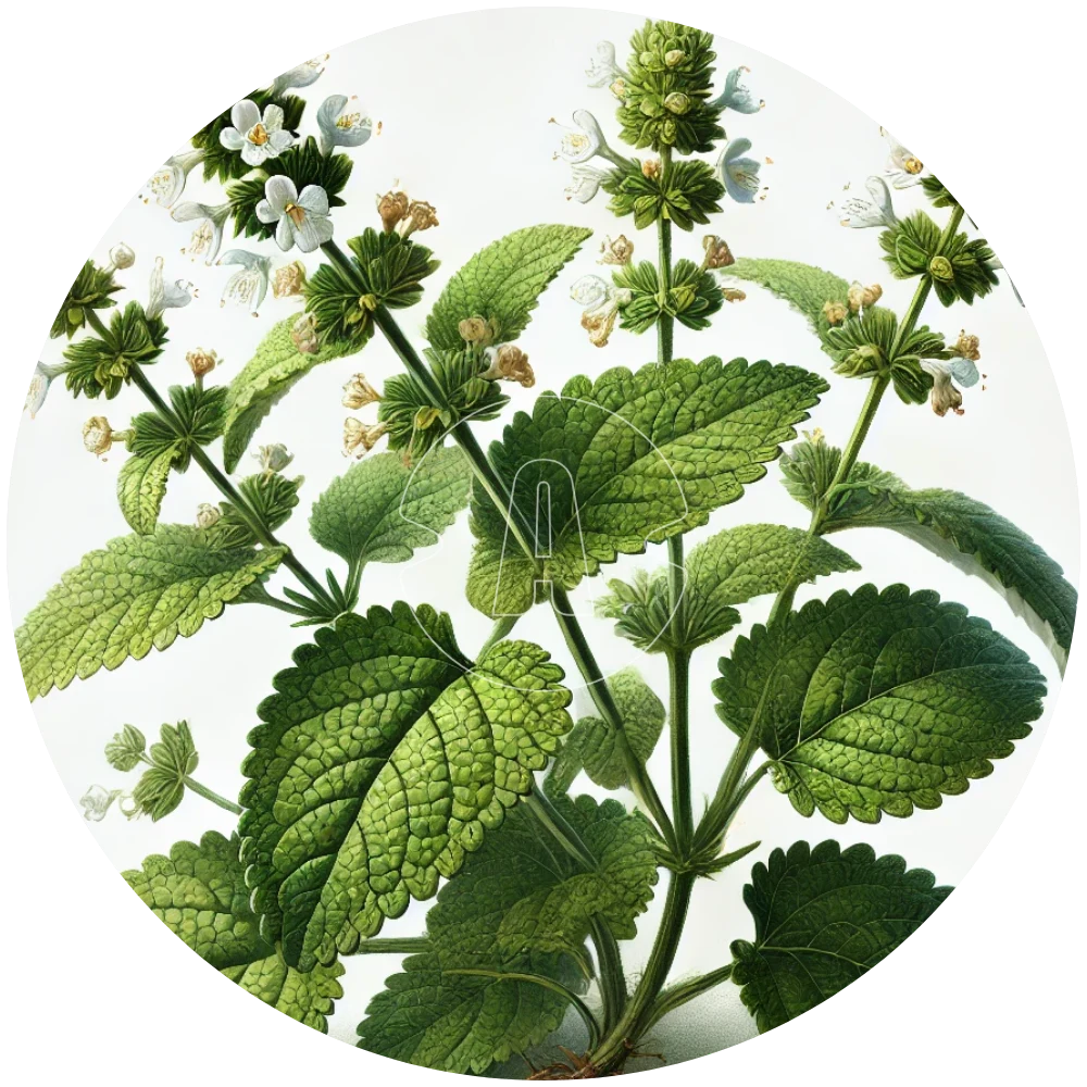 Lemon balm botanical illustration • ASPRIVA®